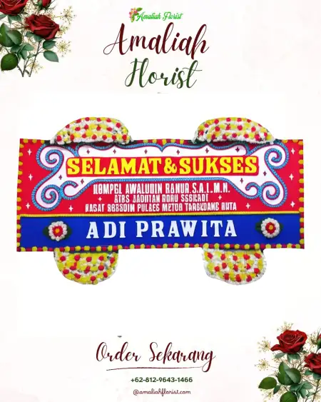 Papan Bunga Ucapan Selamat Soka